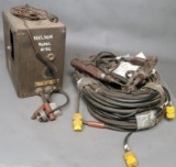(1) Nelson Model #HDC stud welding controller with (2) guns and cables, in