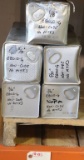 (5) unopened/new 50 lb cans E80101 1/4% chrome weld electrodes in 1/8