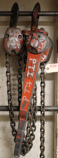 (1) CM 3-ton chain come-alongs with 5' chains