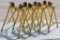Set of (4) Sumner adjust-a-roll-horse type pipe stands - designed for 2,000