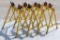 Set of (4) Sumner adjust-a-roll-horse type pipe stands - designed for 2,000