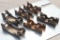 Set of (6) heavy duty steel tank rollers for 6