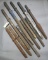 Lot of (10) chisel point air jack hammer bits