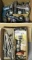 Lot of replacement and used parts for air chipping hammers - springs, chise