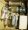 (2) small cardboard boxes of Airline lubricators - various styles/sizes; al