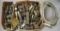 Lot of assorted Air Connector fittings, assorted ends, barbed ends, quick d