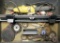 Grey plastic toolbox/kit containing (1) Dewalt 1/4