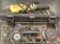 Grey plastic toolbox/kit containing (1) Dewalt 1/4