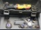 Grey plastic toolbox/kit containing (1) Dewalt 1/4