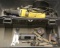 Grey plastic toolbox/kit containing (1) Dewalt 1/4