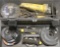Grey plastic toolbox/kit with one each B&D 4 1/2
