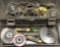 Grey plastic toolbox/kit with one each B&D 4 1/2