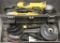 Grey plastic toolbox/kit with one each B&D 4 1/2