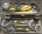 Grey plastic toolbox/kit with one each B&D 4 1/2