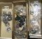 Lot of electric hand angle grinder backing plates, retainer nuts, wrenches,