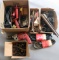 Lot of new/used replacement parts and hole saw bits for 1/2
