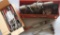 Red steel toolbox/kit with (1) Phillips Red Head electric Impact Hammer for