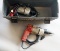 Grey plastic toolbox - (2) Milwaukee 1/4