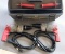 Grey plastic toolbox - (2) Milwaukee 1/4