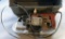 Grey plastic toolbox/kit with one Milwaukee Model #6225 porta band saw and