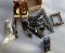 Small box of parts for preceding porta band saws - switches, guides, screws