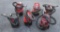 Lot of one-gallon and 1 1/2- gallon Shop Vac electric hand vacs and a box l