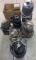 Lot of (6) plus parts electric sump pumps, 1/2 HP each, various sizes, cond
