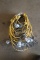 Lot of (4) strings of used yellow stringer lights/total of (8) cages/lights