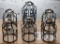 Lot of (7) steel stringer light cages (6) new, (1) used