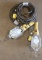 Lot of (2) 25' single light McGill trouble/commercial work lights-cords