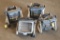 Lot of (4) blue 300-watt Halogen 'Cool Lights'