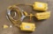 Lot of (3) Coleman yellow cord/box #02802 portable ground fault circuit int