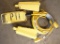 Lot of (3) Coleman Class A yellow cord/box - portable 'wedge' type ground f