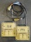 Lot of (2) Coleman portable large yellow box form four-part receptacle/grou