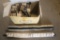 Lot of (12) Yates (used/good shape) heavy duty electric cord protectors, 36