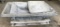 Lot of (6) pieces: (3) large tub black poly mortar mixing boxes and (3) sma