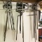 Large lot of (18) steel masonry mixing paddles