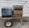 Stowe 6 cu. Ft. heavy duty electric bucket/paddle mixer on trailer -model #