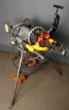 Rigid Model 300 threading machine/mule with two adjustable die heads and fo