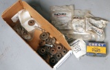 Small cardboard box lot: assorted replacement pins, screws and cutter wheel
