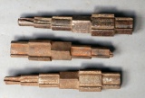 Lot of (3) heavy steel pipe extractors for 1/2