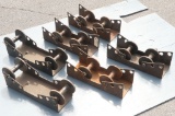 Set of (6) heavy duty steel tank rollers for 6