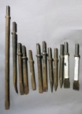 Lot of (12) new bits for 20 & 30 lb. air gun/various styles & lengths