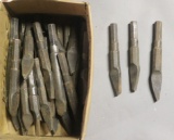 Lot of (30) used spear point bits for 20-30 lb. air hammers