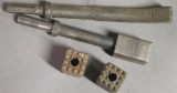 (2) Complete Latent head chisels, along with two replacement heads