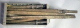 Lot of (13) old style spade bits, including three long spear points for 20-