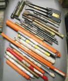 Large lot of approximately (27) hammer drill bits and chisels for the B&D M