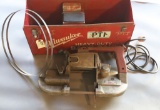 (1) Milwaukee Deep-Cut Model #6350 porta band saw in red steel Milwaukee to