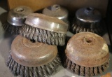 Lot of (6) wire cup wheels, 3-4