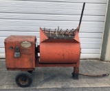 Muller 7 cu. Ft. heavy duty electric bucket/paddle mixer on trailer